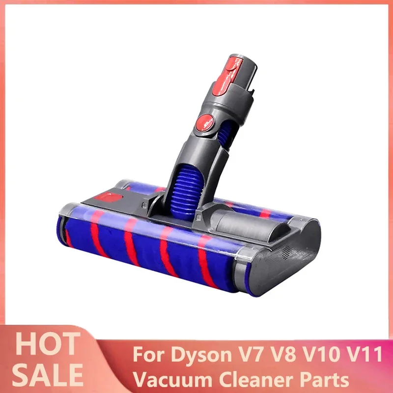 

Motorized Double Floor Brush Head For Dyson V8 V7 V10 V11 V15 Handheld Vacuum Cleaner Soft Sweeper Roller Brush Replacement Tool