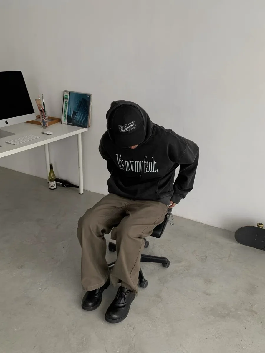 Cleanfit-plones vaqueros de pierna recta dos Vintage, plones largos informs ex, colección de otoño de moda...