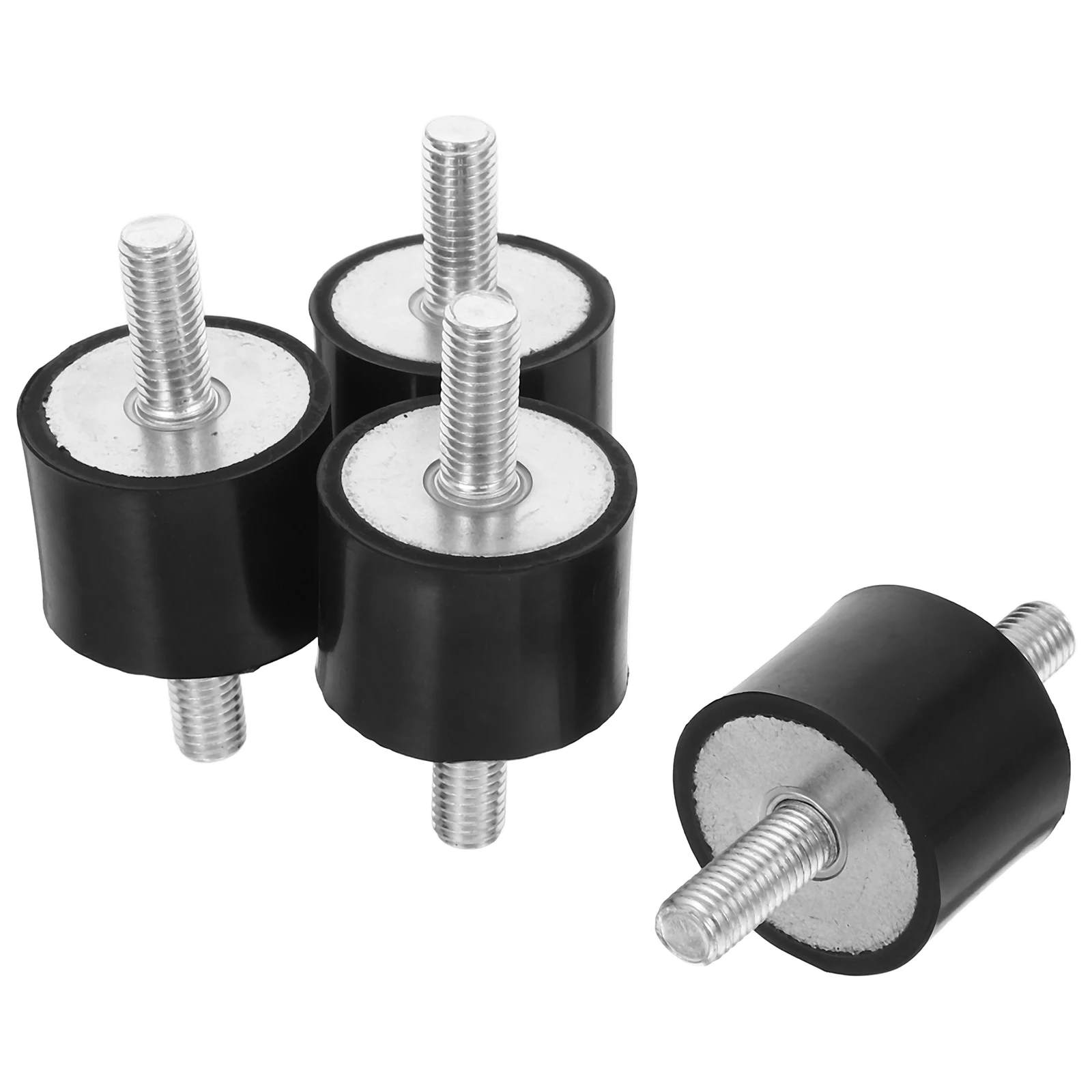 

4pcs Rubber Bracket Cylindrical Mounts Black Anti-vibration Shock Absorbers Buffer Car Boat M10 Rubber Mounts Vibration