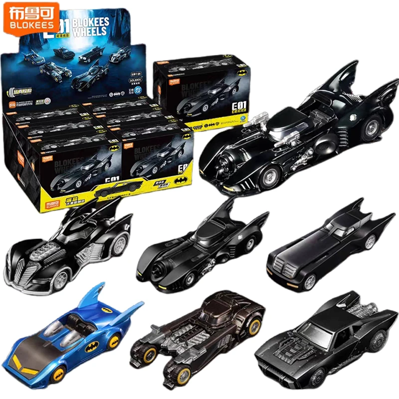

BLOKEES WHEELS Batman Batmobile Casey Putsch 1:64 Toy Car DC Arkham Justice League Dark Knight Assembly Action Figure Toys Gift
