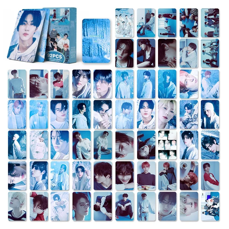 92Pcs/Set KPOP Idols JUNGWON HEESEUNG New Album Romance Boxed Cards Double Sides Printing LOMO Cards JAY JAKE SUNGHOON Fans Gift