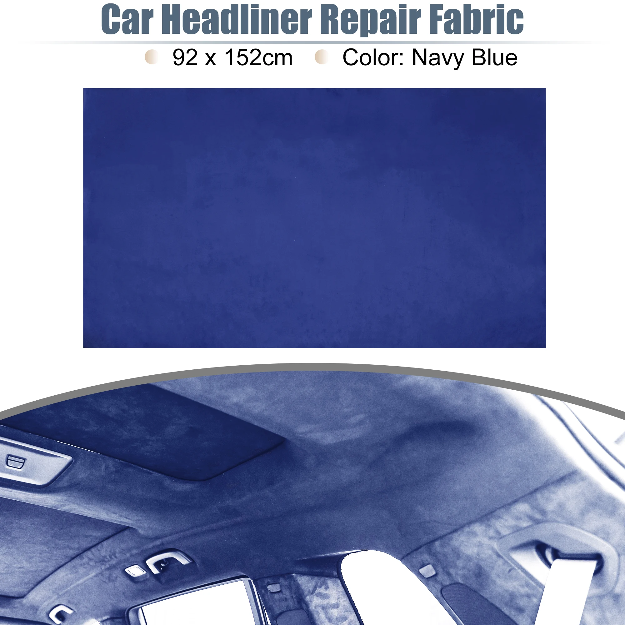 UXCELL Suède Headliner Stof Schuimsteun voor Auto Vrachtwagen Interieurbekleding Beschermen Veroudering Gebroken Vervaagd DIY Vervanging 200x152cm