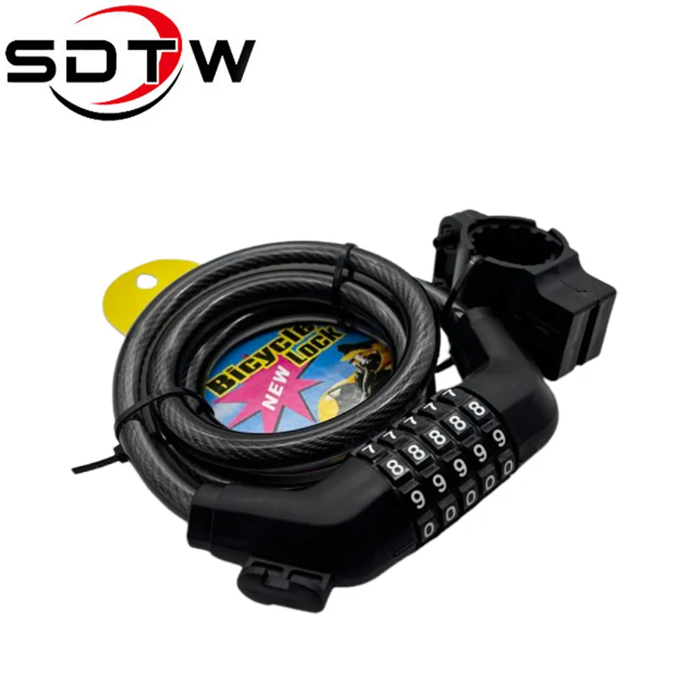 Manufacturer wholesale password ring lock multi-specification steel wire ring lock mountain bike password ring lock portable