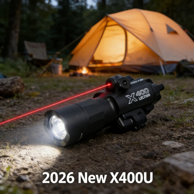 

Тактический фонарь X400U с зеленым лазером и высокой интенсивностью луча, крепление на 20-мм планку для страйкбольных ружей и использования на открытом воздухе