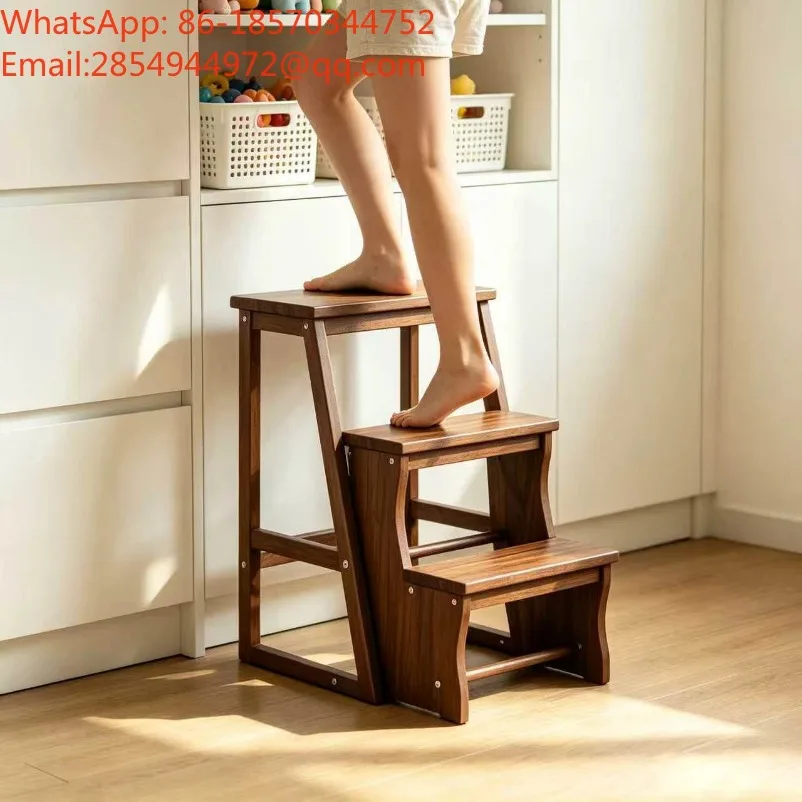 Folding Telescopic Thickened Herringbone Ladder Multi-functional Staircase Three or Four Steps Small Ladder Stool