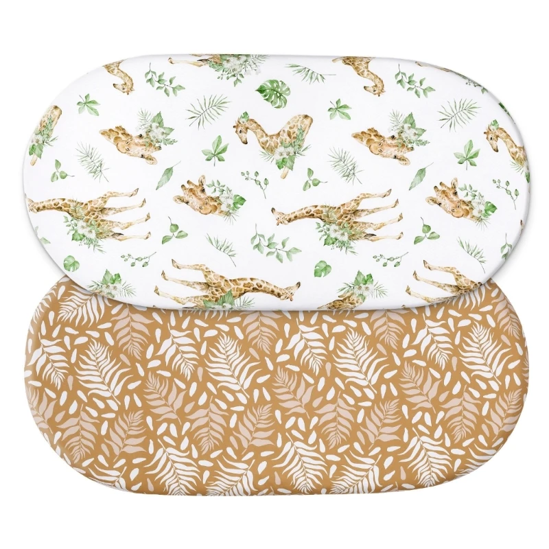 2xUniversal Fit Bassinet แผ่นติดตั้งแผ่นสำหรับ Cradles, ตะกร้าเด็ก Pad เปลี่ยนผ้าอ้อม Mat Cover เตียงป้องกัน