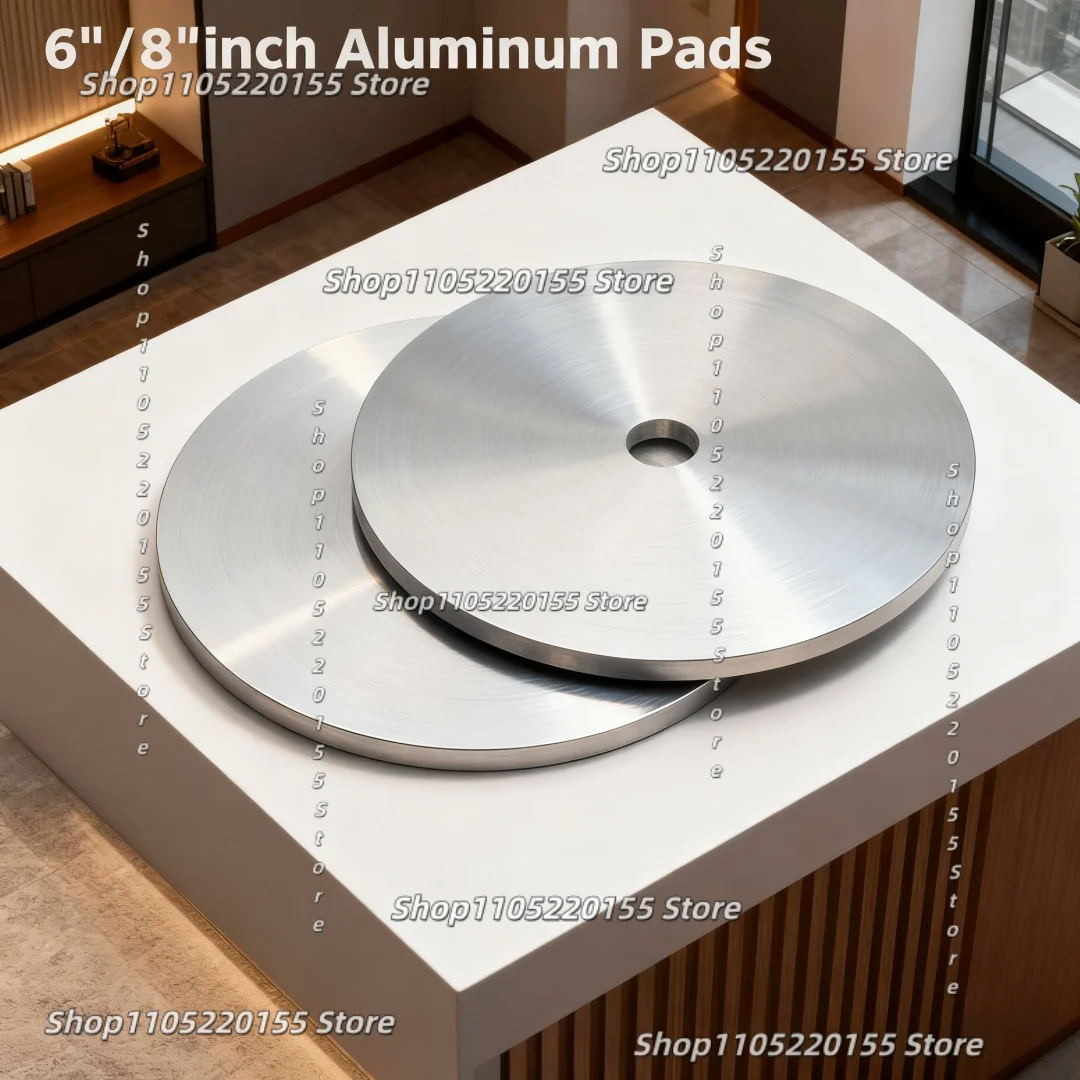 6inch/8inch Aluminum Pads 150mm/200mm Disc for Diamond Coated Flat Lap Polishing Abrasive Wheel Gemstone Grinding Machine