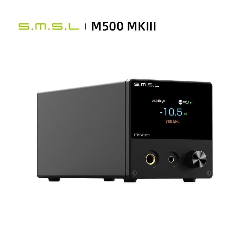 SMSL M500 MKIII Bluetooth Audio DAC ES9038PRO MQA-CD DSD512 32bit 768kHz Headphone Amplifier OPA1612A  XMOS XU316 MQA decoder