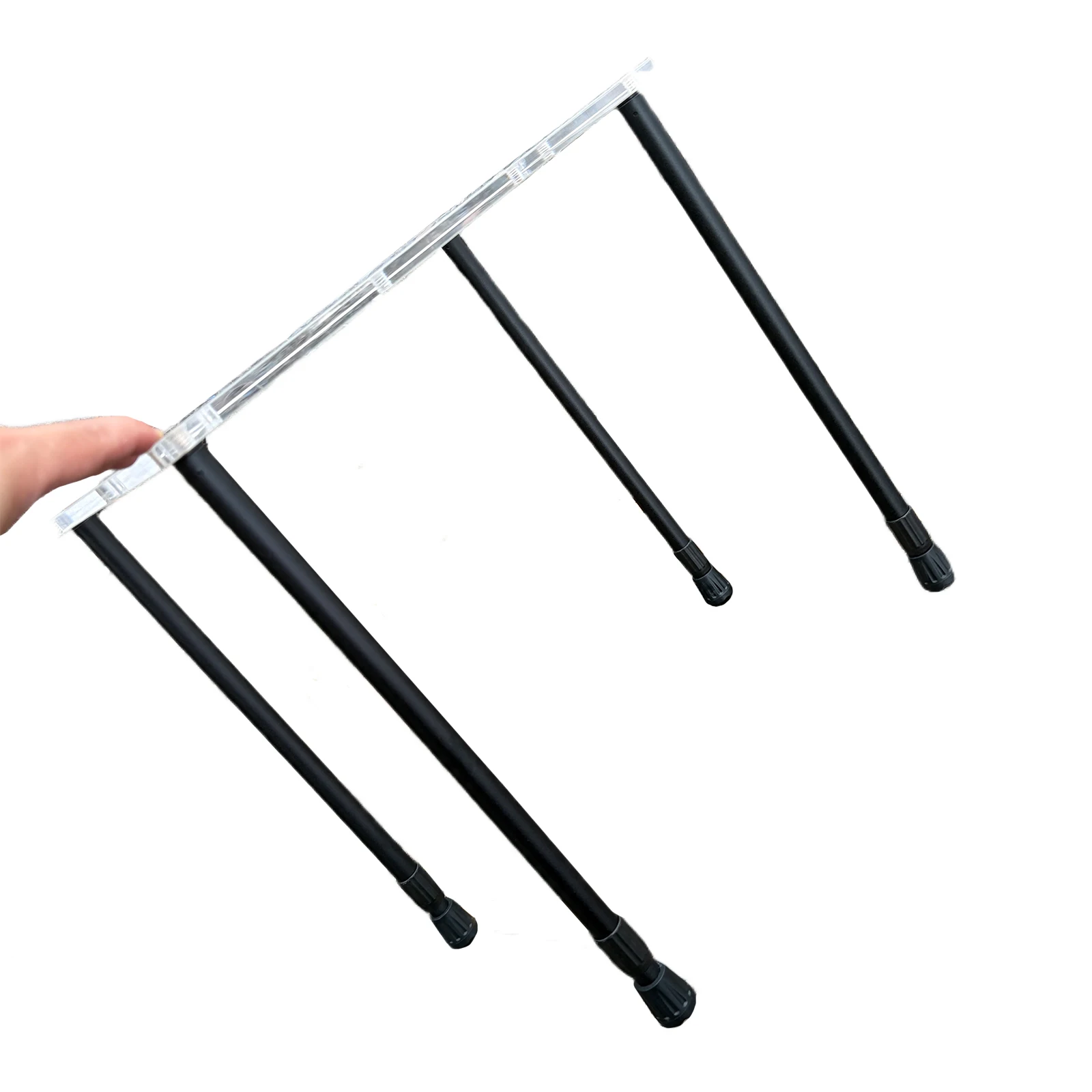 Teleskopische Tischbeine aus Aluminiumlegierung, Metall-Tischbeine, höhenverstellbar, werkzeuglose Installation, zum Kochen, Picknick, Grillen, Wandern