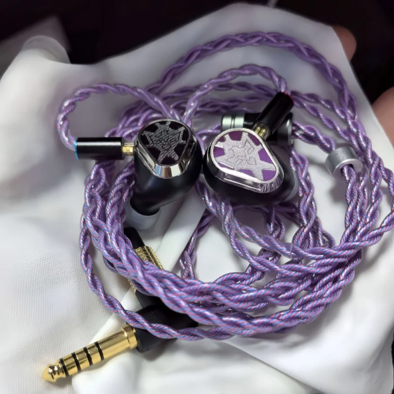 EFEP Purple Phoenix ED 13 Balanced Armature Drivers 4-Way Crossover Hi-Fi In-Ear Earphones