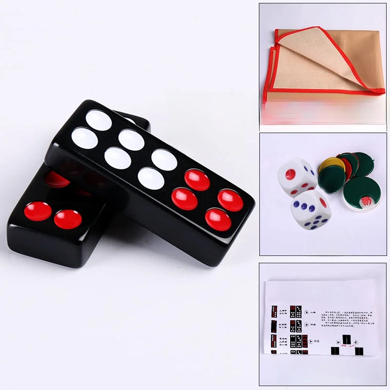 

Плитка для маджонга большого размера для домашнего использования, настольная развлечения Gng, брендовая плитка Dean, девять плиток для маджонга из искусственной кожи