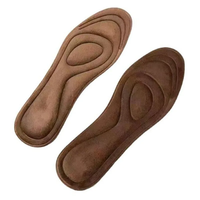 Wärmeisolierende Fleece-Einlegesohle, dick und weich für Schuhe, dicke weiche Massage-Einlage, Kaschmir-Winter-Thermo-Einlegesohlen für Männer und Frauen. – Detail 6