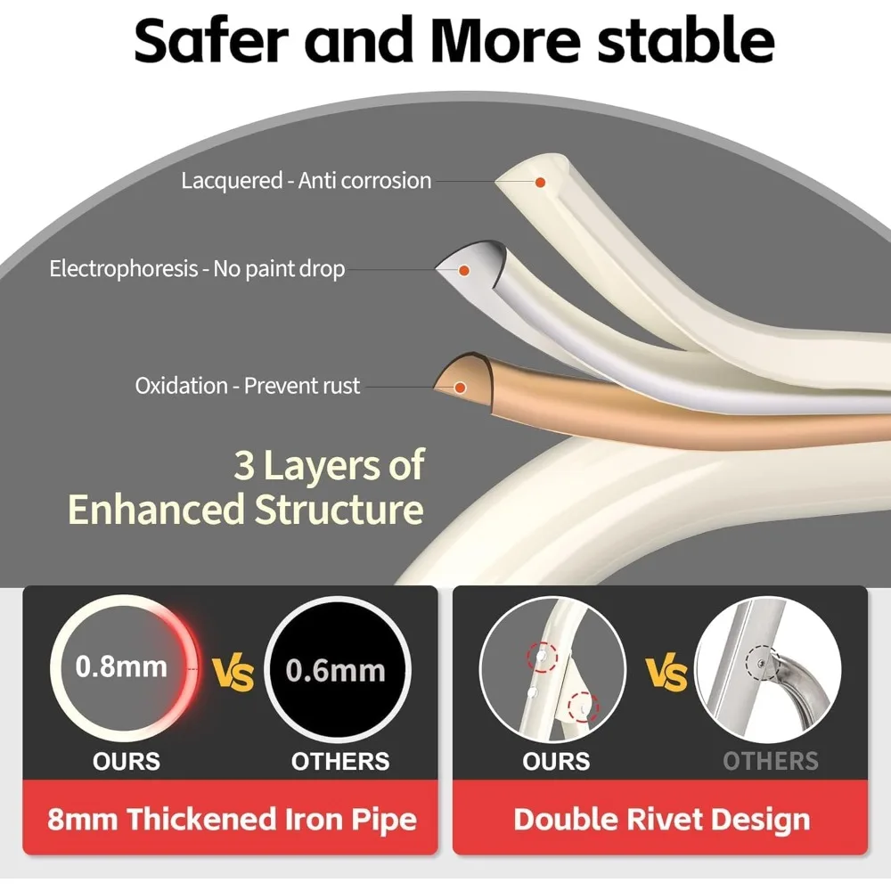سلم قابل للطي بوزن 600 رطل شديد التحمل مع درابزين - مقعد طويل ممتد بثلاث خطوات للبالغين في المطبخ المنزلي