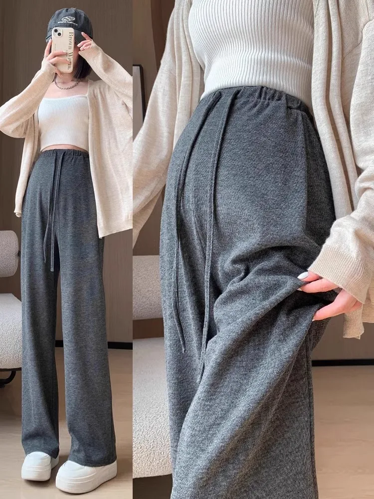 السراويل الأمومة نماذج الربيع والخريف السراويل واسعة أرجل دون ملابس الطفل الأمومة سراويل تقليدية كبيرة الحجم السراويل الأرز الدبق #1