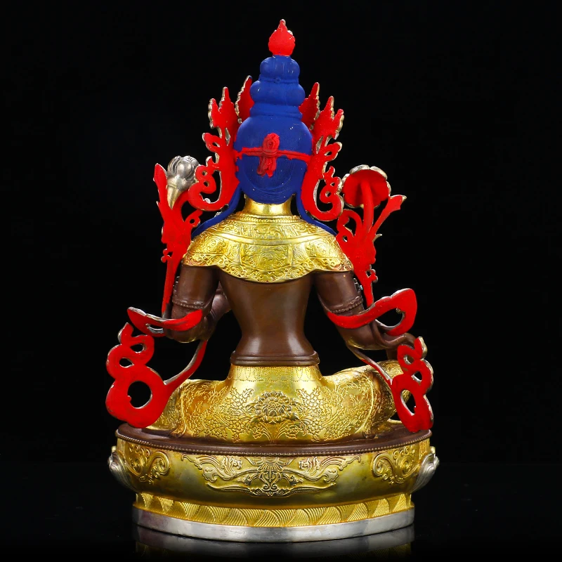 Imagem -03 - Nepal Tibet Budista Buda Estátua Tara Guan Yin Buda Estátua Home Blessing Seguro e Boa Sorte Gilding Alto Grau