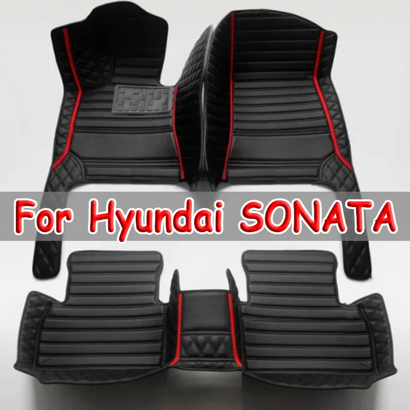

Автомобильные коврики из искусственной кожи на заказ для Hyundai SONATA 2015-2018 Детали интерьера Автомобильные аксессуары