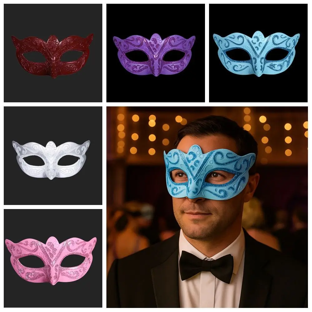 

Party Cosplay Props Halloween Masks Half Face Mask Plastic Glitter Mask Masquerade Cosplay Mask The Phantom Dancer Mask