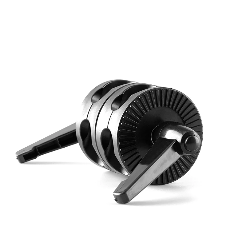 360 °   Giradischi rotante con braccio orizzontale e supporto per telefono - Ruota singola/doppia per adattatore per barra trasversale con supporto leggero