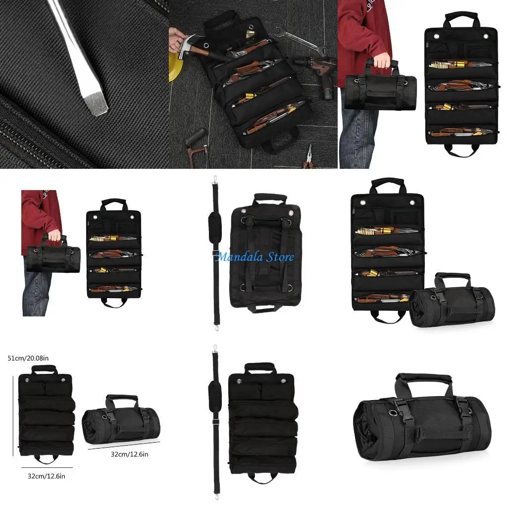 

U2JC Reliable Rolling Tool Bag Hardware Carry Case for Motorcycles & Truck Tool