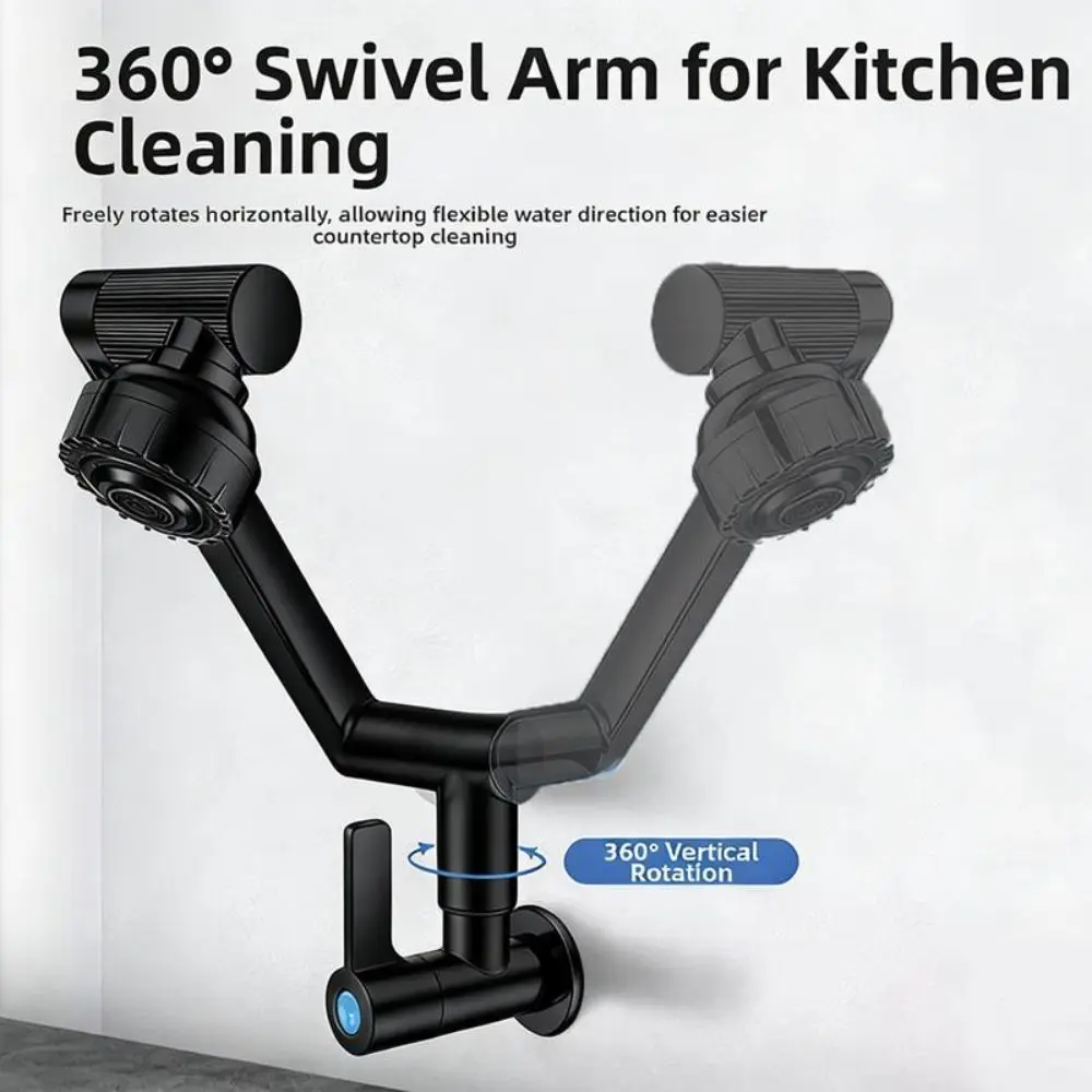 Portable Universal Joint Kitchen Sink Faucet Rustproof Anti Splash Faucet Extension Flexible Robot Arm Faucet