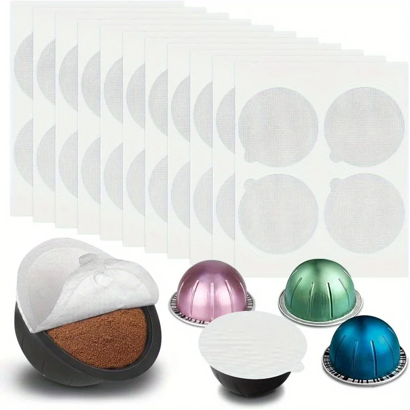 100PCS 37mm Aluminum Foil Sealed Cap for Italian Espresso Coffee Capsules, with A Reusable Coffee Capsule Sealing Sticker