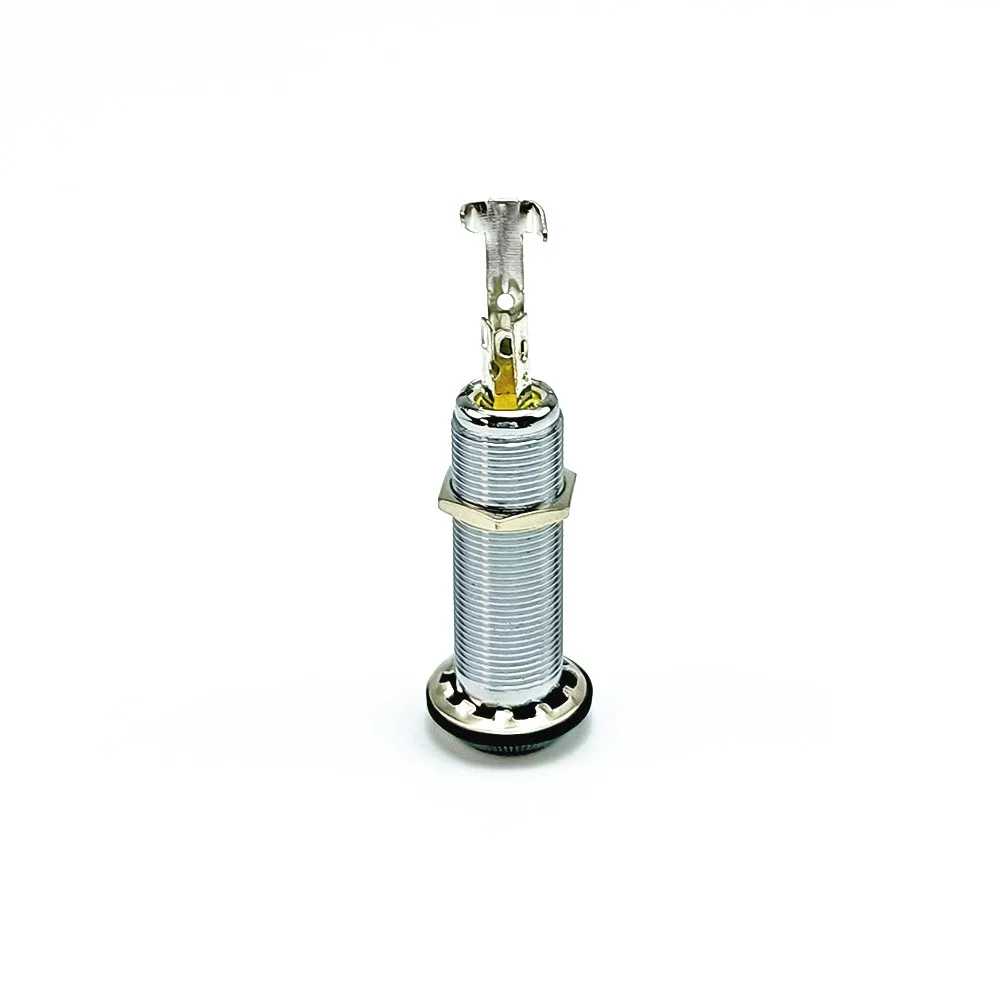1Pcs 6,35mm 1/4 "Gewinde Zylinder Bass Gitarre Jack Pickup Ausgang Eingang Steckdose für Elektrische Gitarre Zubehör teile – Detail 7