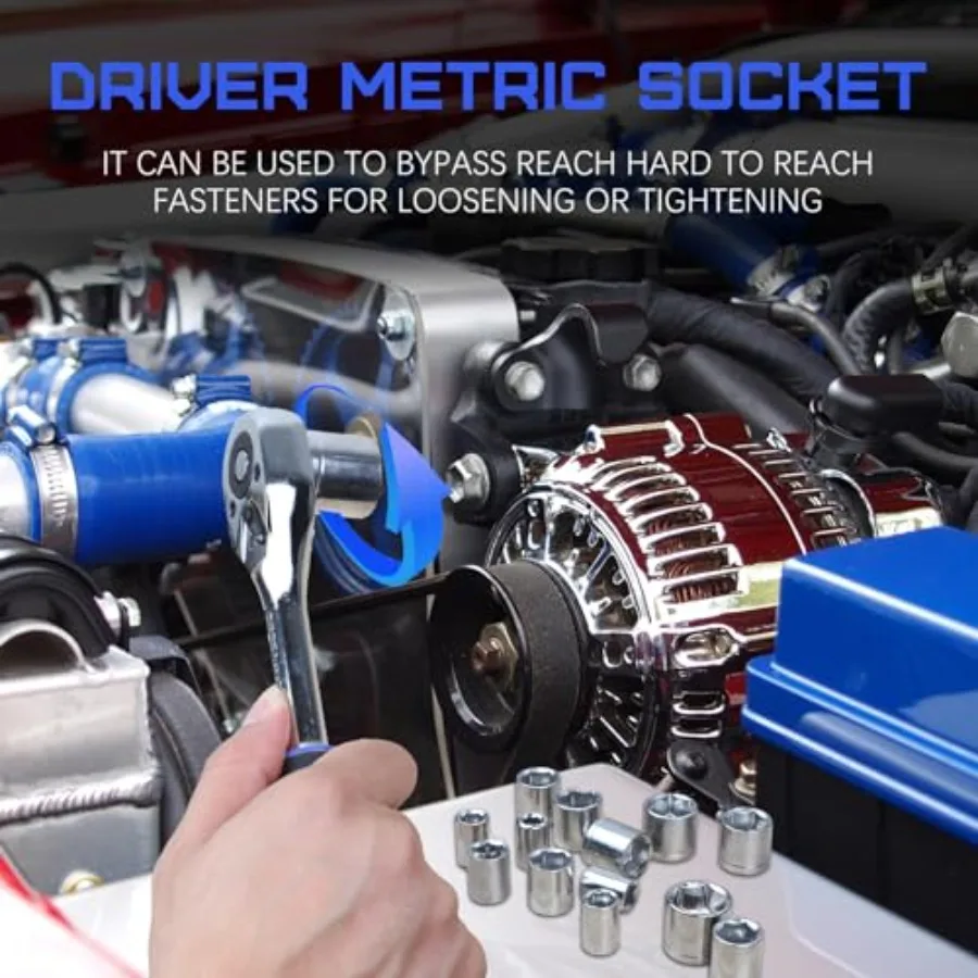 146ピースメトリックホームツールキット、ポータブルツールボックス付き、家庭修理、自動車メンテナンス、DIYプロジェクト用、包括的なハンド