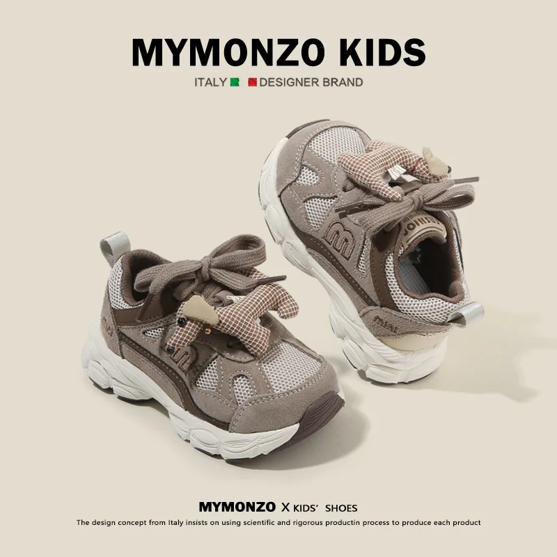 كارتون 2025 أحذية الأطفال الجديدة للربيع والخريف أحذية رياضية للأطفال أحذية كاجوال على شكل دب لطيف #3