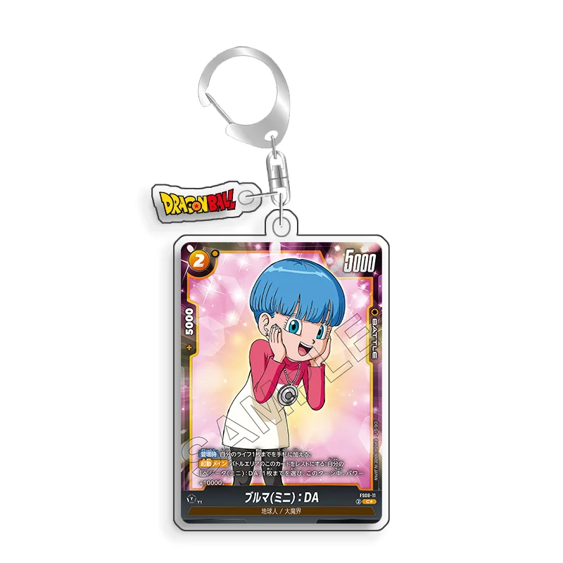 For Dragon Ball Janemba Shallot Supereme Kai of Time Vegeta Bulma Acrylic Selfmade Cartoon Anime Keychain Pendant Toy Gift 5cm