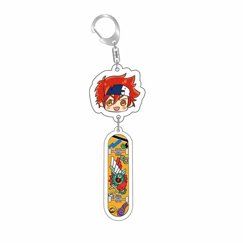 Anime SK8 The Infinity Key Chains Reki Kyan Langa Hasegawa Cosplay Acrylic Double Sided Keychain Keyring Pendant Prop Jewelry