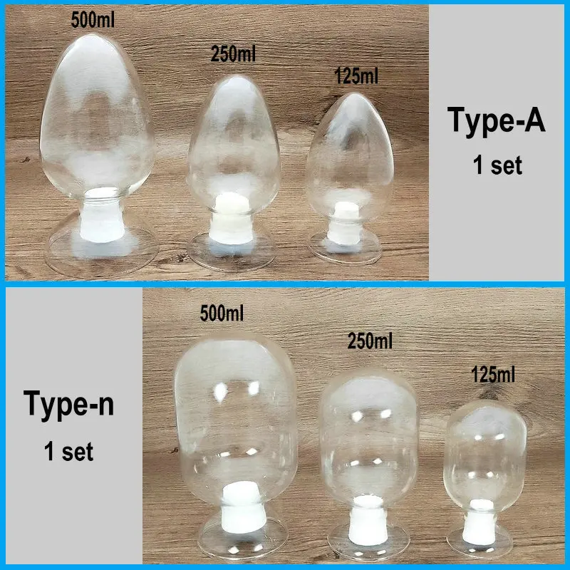 1 set Lab Type-A OR Type-n Seed sample bottle ( including 125ml 250ml 500ml one each) sample display bottles