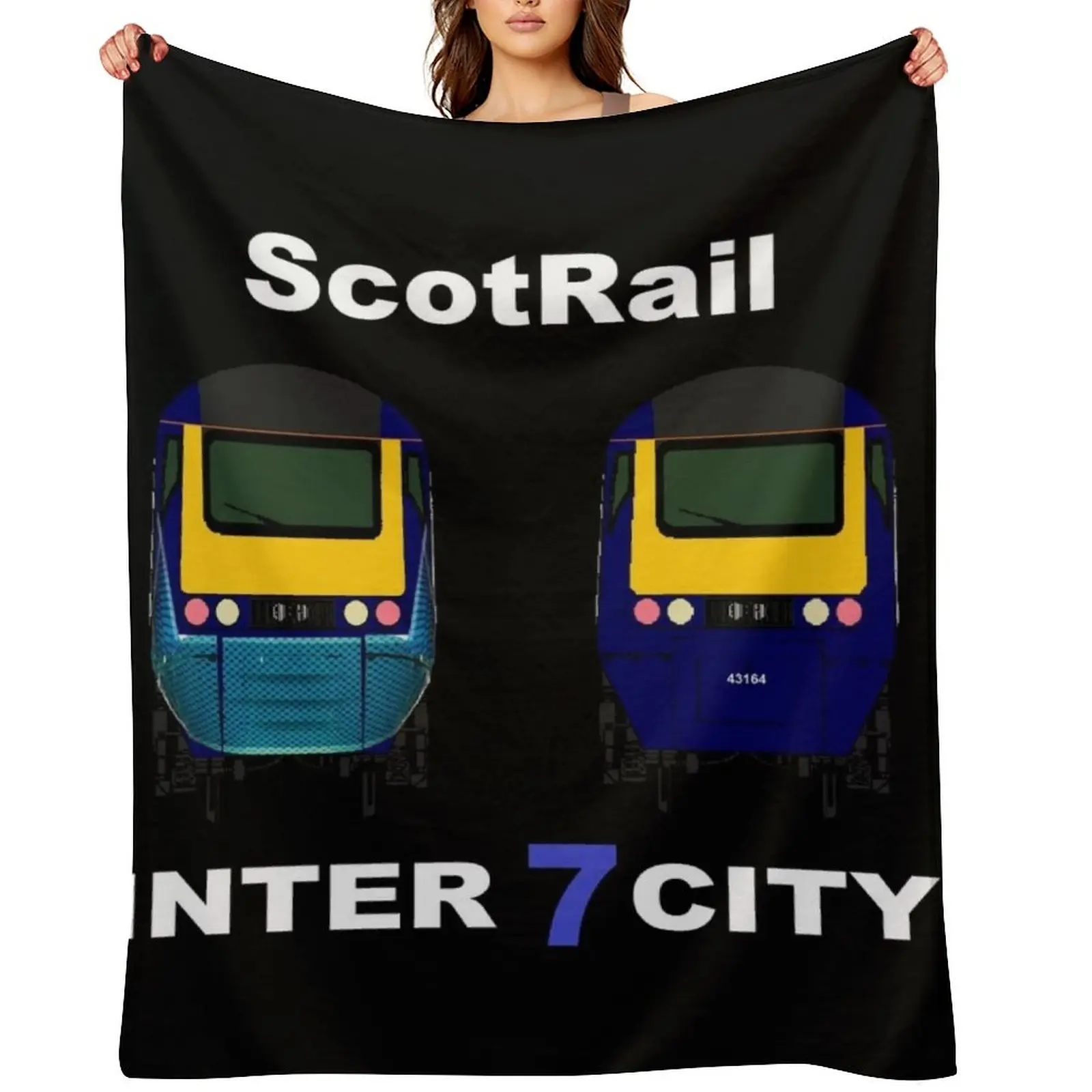 

SCOTRAIL HST TRAIN Throw Blanket wednesday Flannel Blankets For Bed halloween Blankets