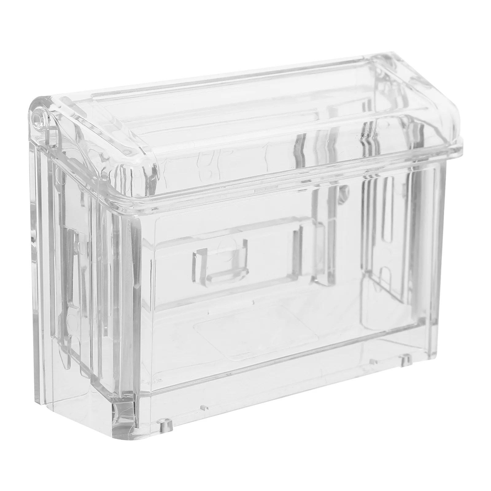 

Business Card Box Clear Acrylic Name Card Organizer Desk Display Stand Holder Business Cards Storage Organizer