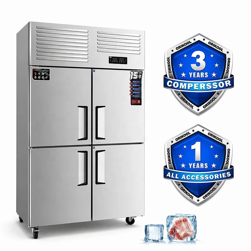 Airo Heavy-duty Stainless Steel Construction Energy-saving Reach in Commercial Refrigerator Freezer for Restaurant/Hotel/Kitchen