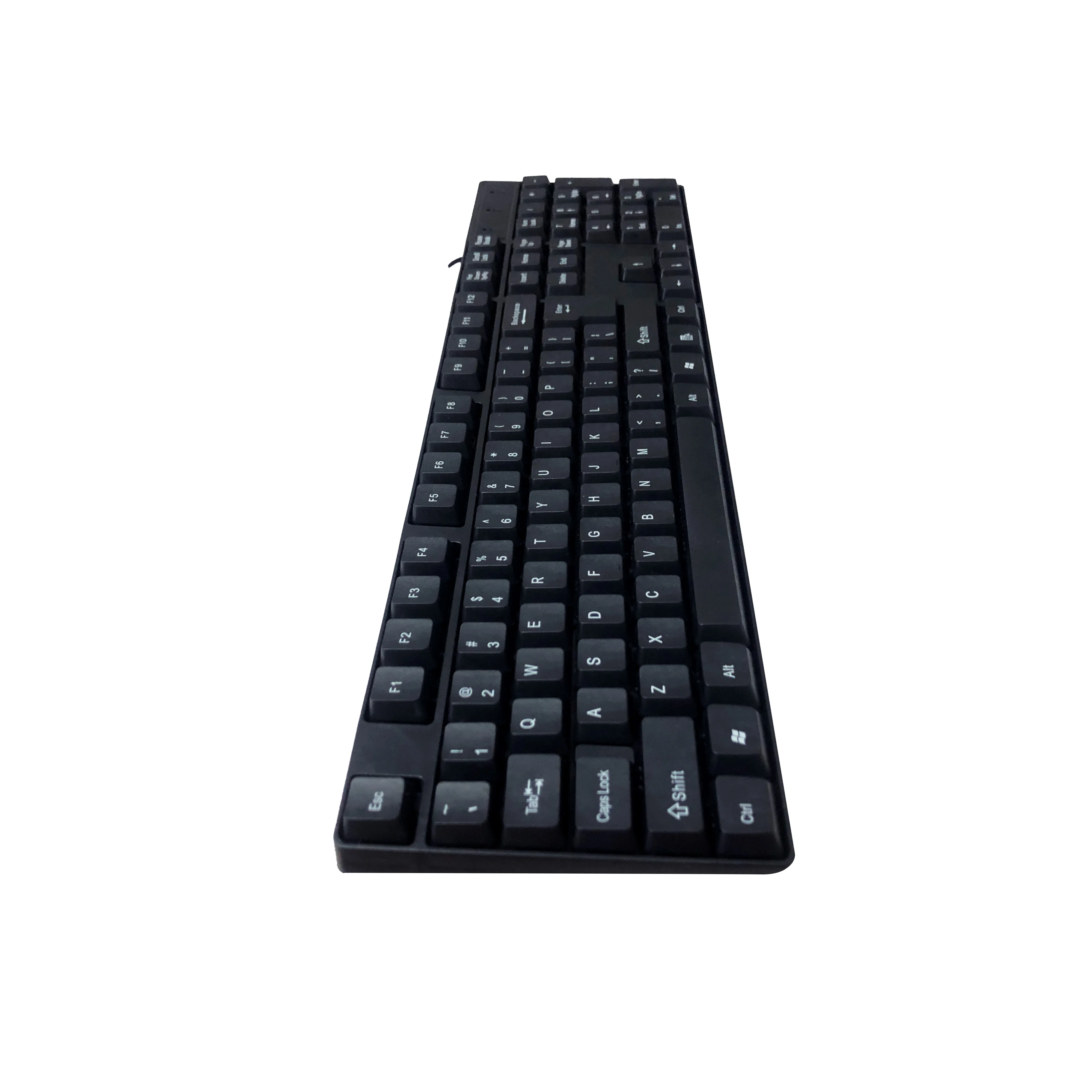 K1800 Wired Silent Office Keyboard for Small Languages English Office Keyboard Noise-Free Design for Professional Use