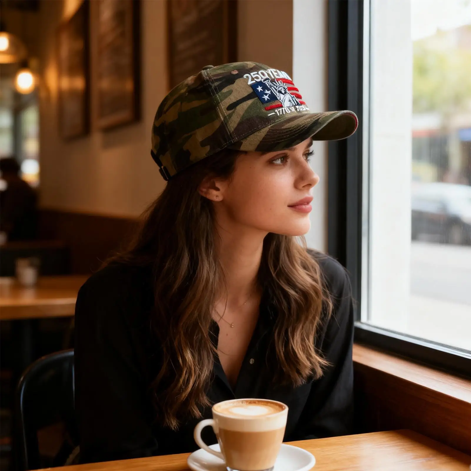 

Baseball Hats Men 250 Years Sun Protection Commemorative Vintage Embroidered Baseball Hat For Golf Summer Beach Hunting Fishing