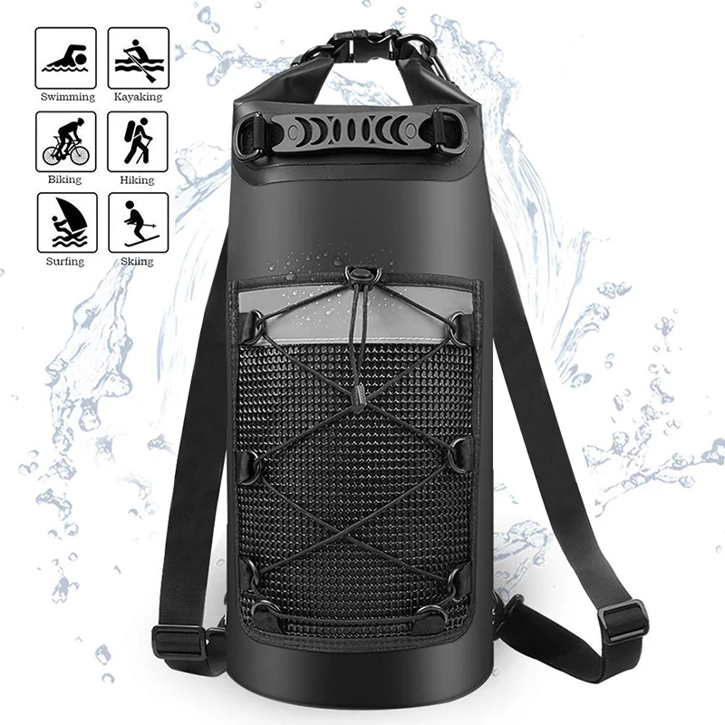 20L/30L Waterproof PVC Dry Bag Women Men Swimming Backpack Kayak Trekking Drifting Rafting Surfing Boating Outdoor Sport Bag