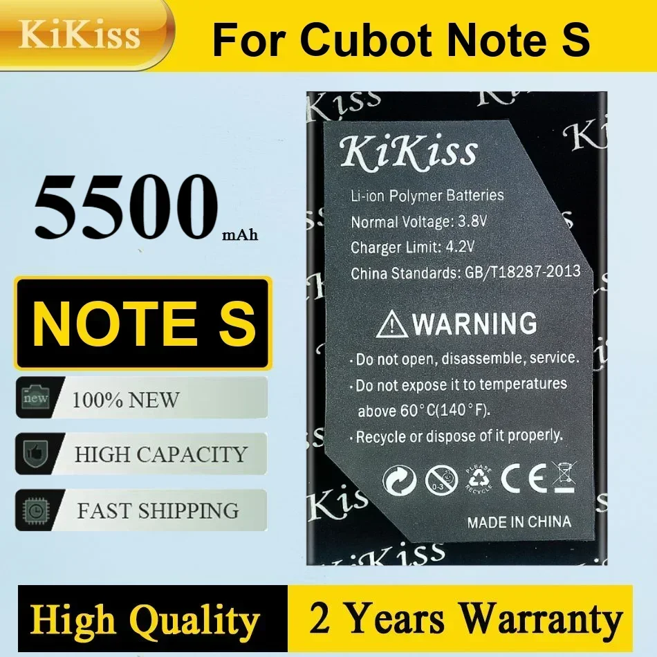 

Li-polymer Battery New for CUBOT Note S Battery 4150mAh Replacement Backup Battery for Cell Phone Batteries Warranty + NO