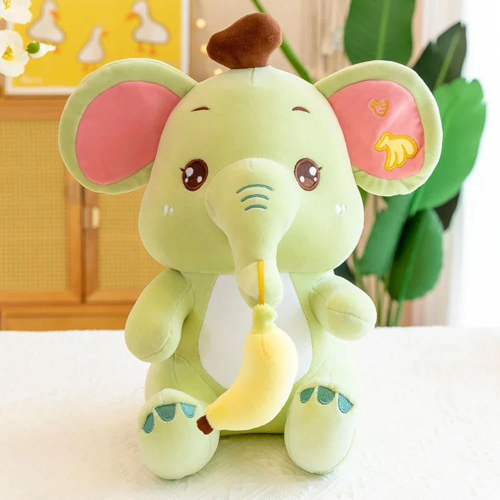 27CM Banana Elephant Plush Toy Nose Hanging Banana Cute Multi-Color Creative New Fit Play Send Children's Birthday Gift Soft