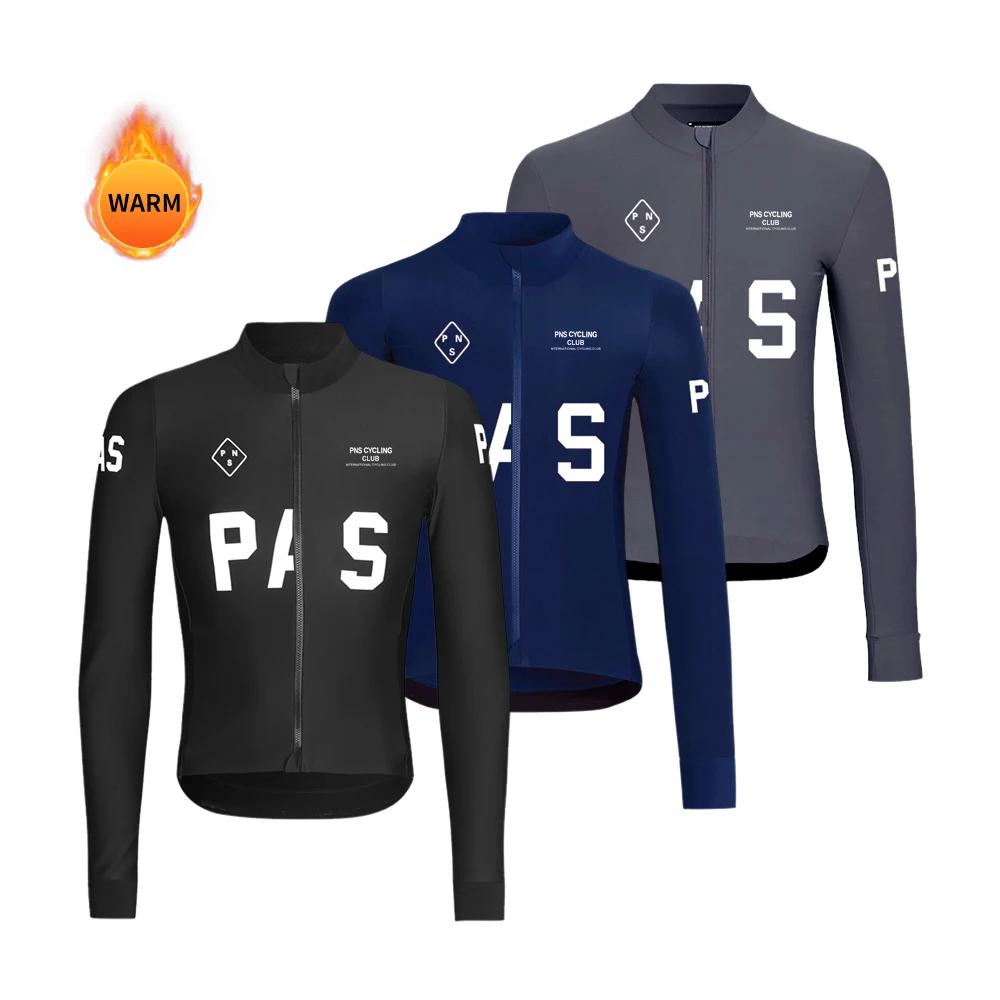 

Men Cycling Jersey Winter&Autumn Long Sleeve PNS Thermal Fleece Cycling Bicycle Warm Jacket High Quality MTB Road Bike Clothing