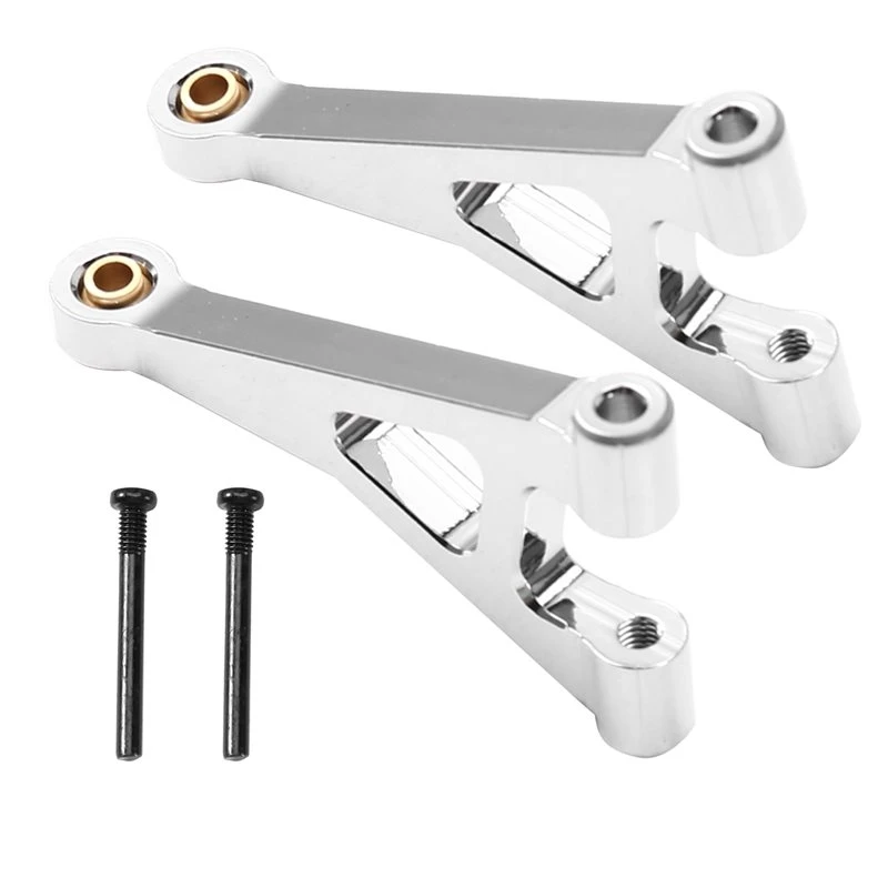 Fine Craftsmanship Rear Upper Swing Arm Kit For MJX 1/14 RC Car- Upgrade Parts In Silver For Models 14301/14302 14303 14304