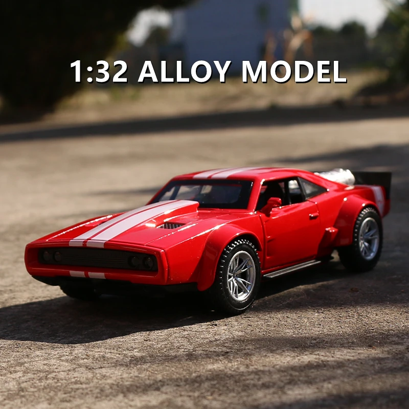 1:32 Dodge Charger Alloy Sports Car Model Diecast & Toy Vehicles Metal Car Model Simulation Sound Light Collection Toy Gift