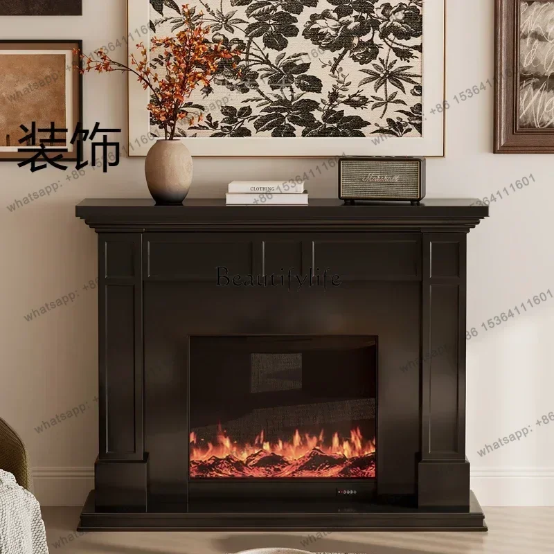 X4 yj21 Furnace decorative cabinet French fireplace, medieval style simulated fire fireplace Xuan cabinet Modern simple   firepl