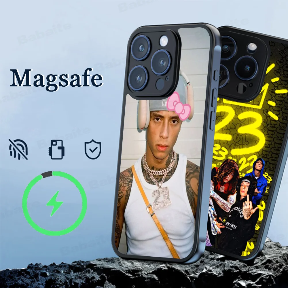 Rapper Central Cee Phone Case Magnetic Case For IPhone 16 14 13 12 11 15 Pro Max Plus For Magsafe Wireless Charge Cover