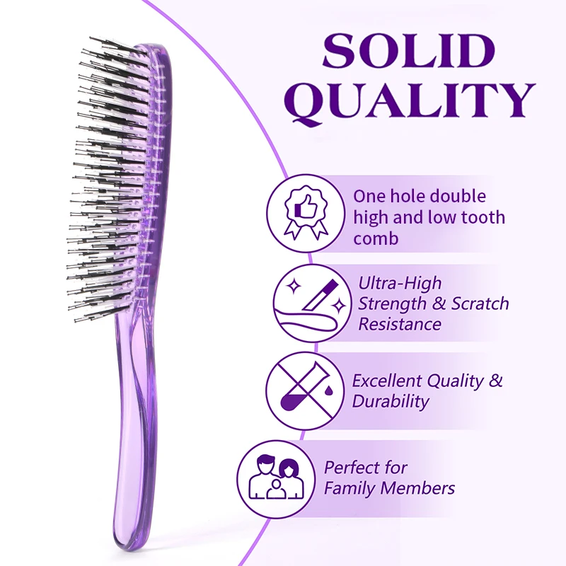 Pente de cabelo de massagem profissional para mulheres - ferramenta de escovação de cabelo estimulante do couro cabeludo de qualidade de salão para uso doméstico