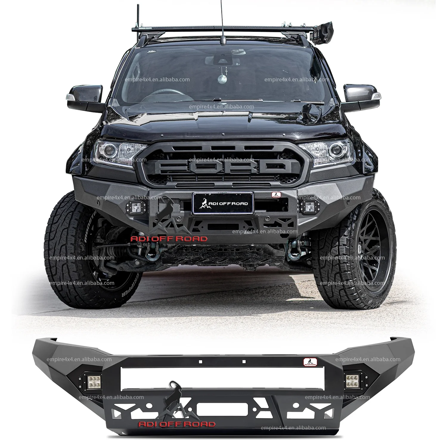 F11 Series 4x4 off road high quality steel rear bumper front bumper bull bar for Ranger xlt xls wildtrak px2 px3 T7 T8 2016~2021