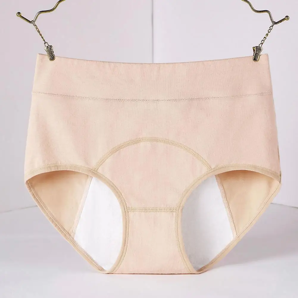 Female Underwear High Waist Period Prevent Leakage for Women Plus Size Butt-lifted Underwear with Elastic Waistband for Females