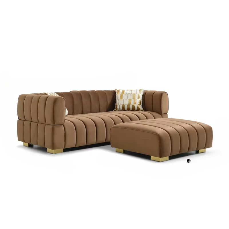 Luxury Chesterfield Sofa Set Velvet Tufted Couch Living Room Sofas Section Couches for Home Hotel Furniture