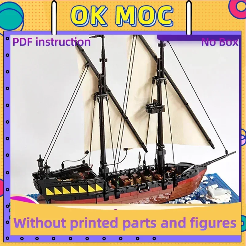 

Модель пиратского корабля Moc, строительные кирпичи, коготь ворона, лодка, технология, модульные блоки, подарки, рождественские игрушки, наборы «сделай сам», сборка
