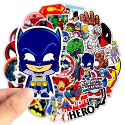 10/30/50PCS Disney Marvel The Avengers Cute Super Hero Cartoon Stickers Graffiti fai da te telefono Laptop Bike impermeabile Kids Sticker